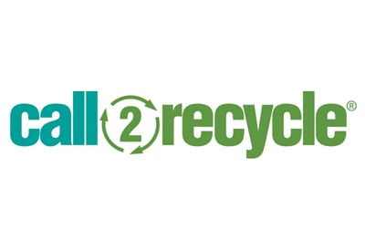 Call 2 Recycle with recycle symbol around the 2