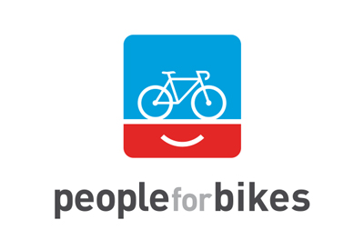 People for Bikes. Bicycle Icon with a happy face